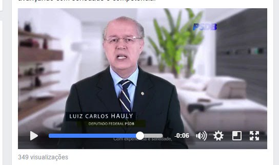 Ao vivo com o candidato a deputado Luiz Carlos Hauly