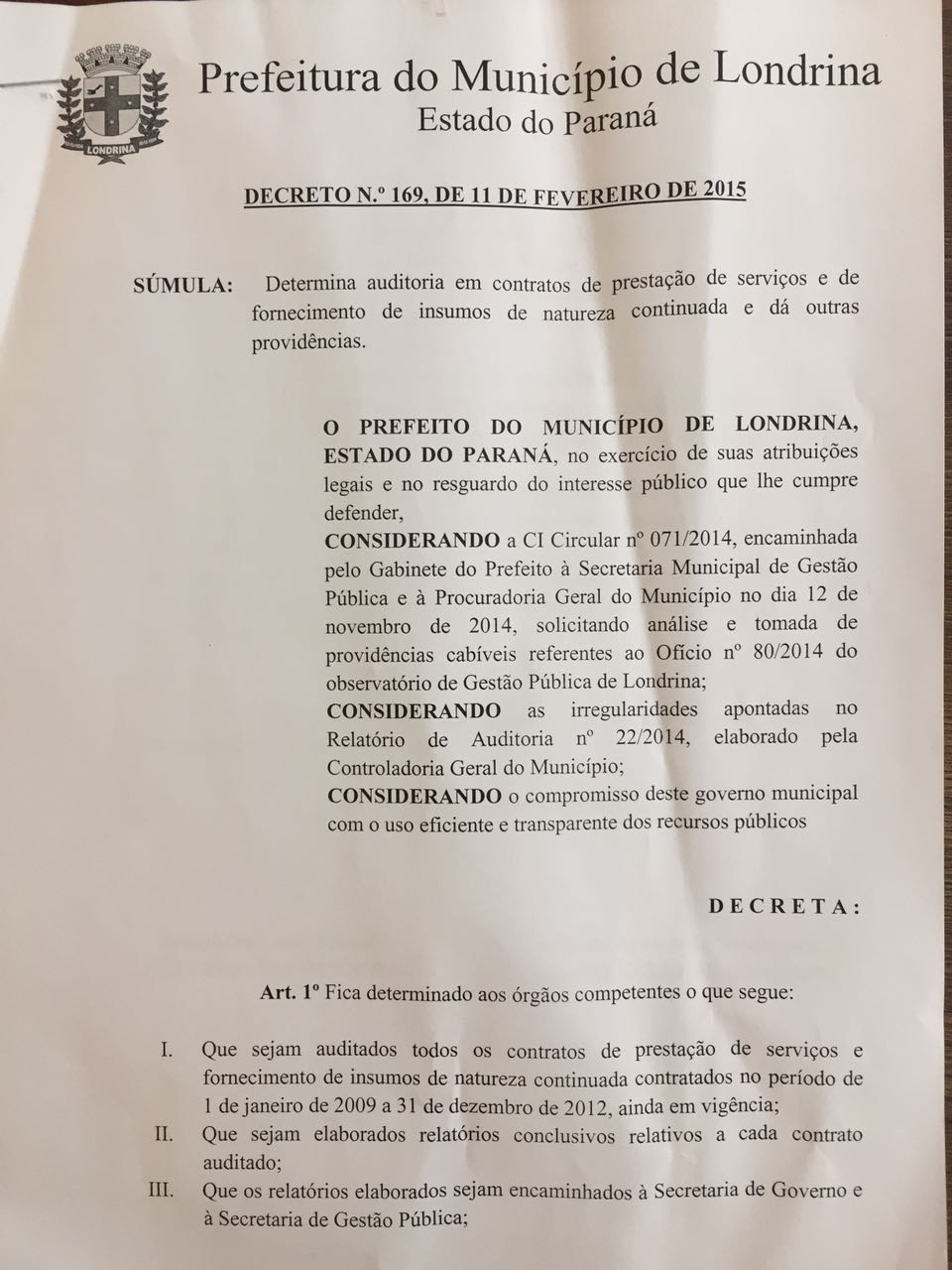 Com documentos, Kireeff mostra que foi ele quem pediu investigação de superfaturamento