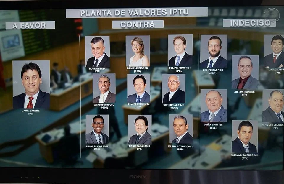 Veja como está a opinião do seu vereador sobre o IPTU no quadro da TV Tarobá