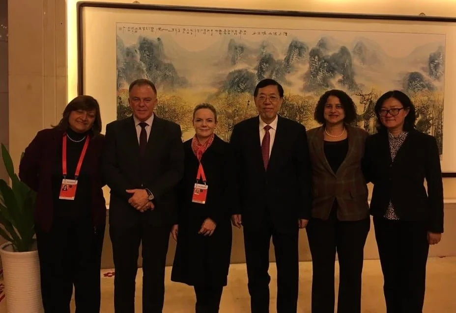 Gleisi na China, a convite do Partido Comunista Chinês