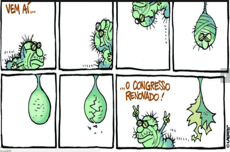 Nada como a renovação na política, segundo Laerte