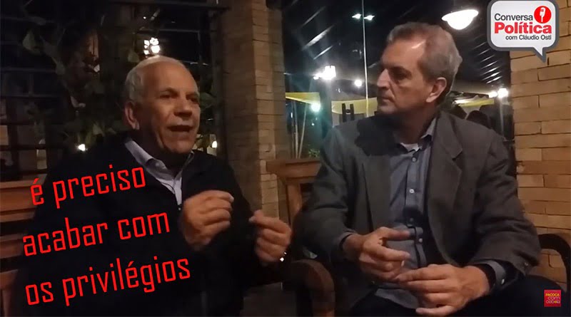 Candidato ao Senado, Prof Oriovisto diz que é preciso acabar com os privilégios