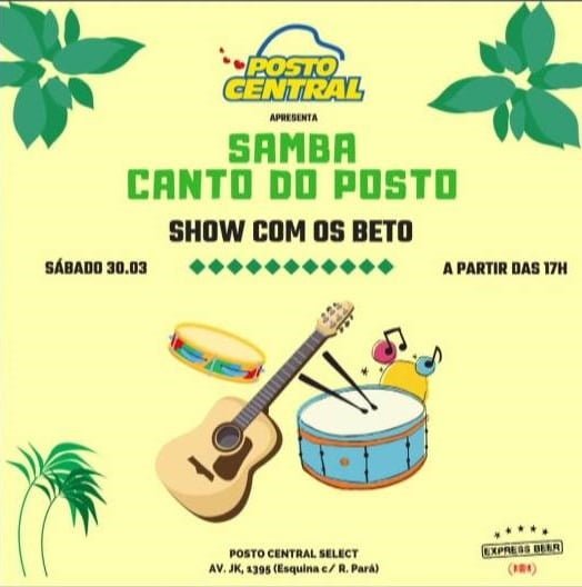 Os Beto e seu samba. É neste sábado