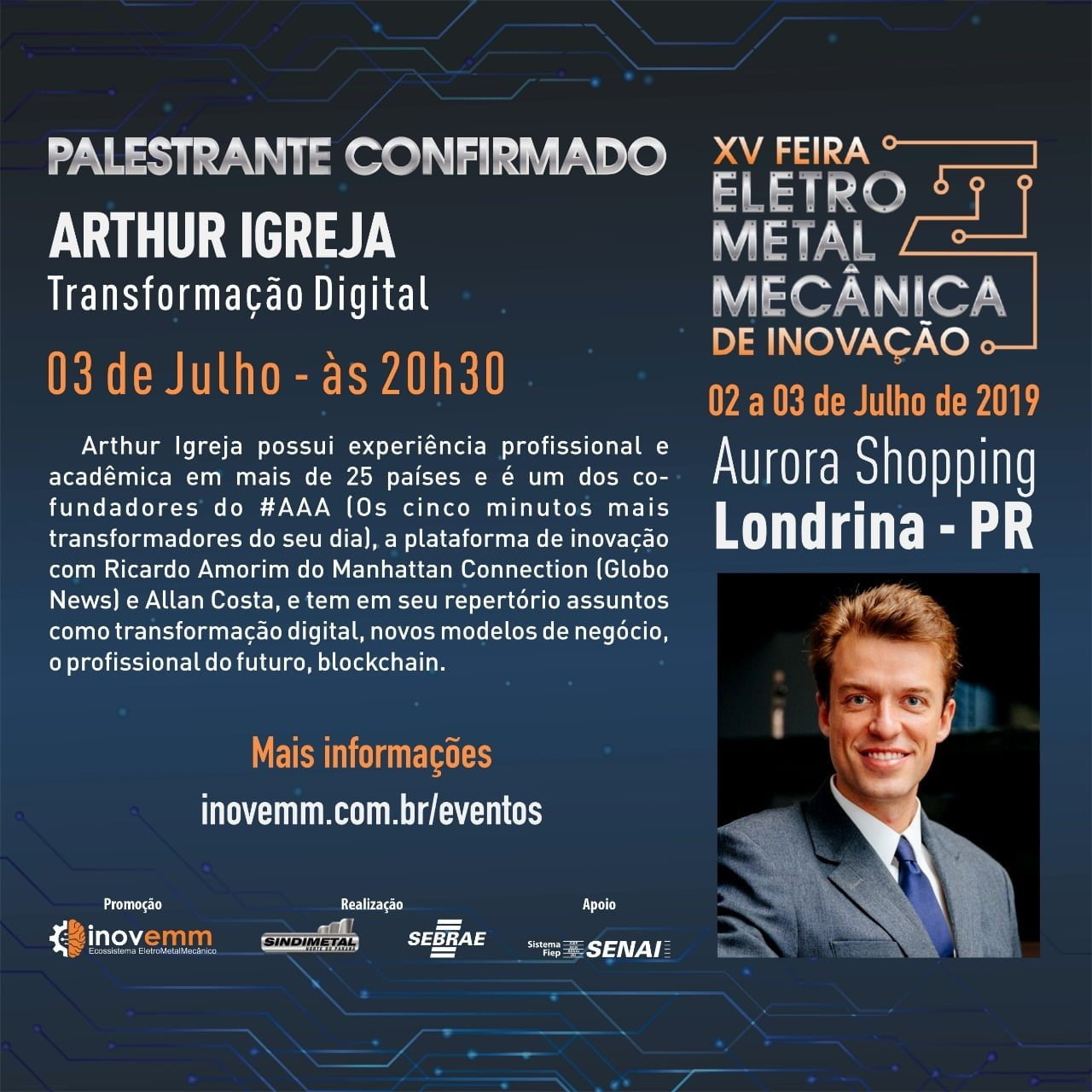 Quer participar da XV Feira Eletrometalmecânica de Inovação de graça? O blog leva você lá