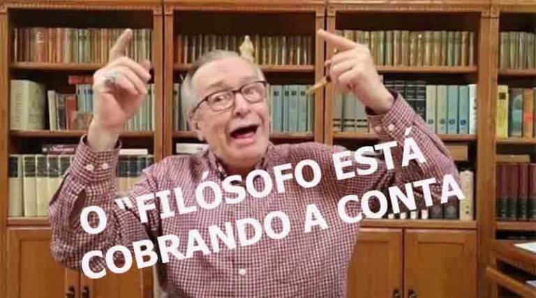 E o Olavo de Carvalho, tá “chantageando” Bolsonaro?