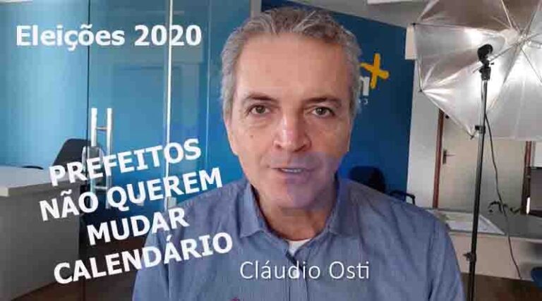 Prefeitos que buscam novo mandato querem manter o calendário da eleição