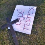 Manifestação em frente a prefeitura de Londrina