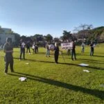 Manifestação em frente a prefeitura de Londrina