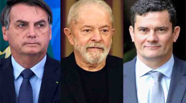 Bolsonaro, Lula e Moro