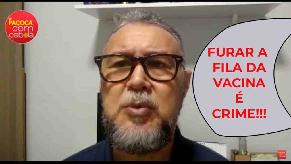Furando a fila da vacina. É a pilantragem no estágio hardcore