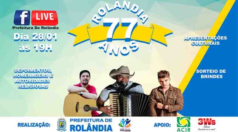 Live 77 anos de Rolândia