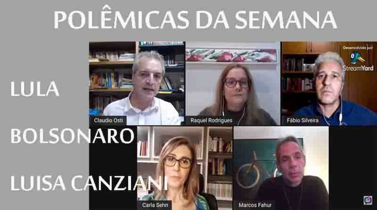 Polêmicas: Lula inocentado na Zelotes, Bolsonaro e a Jornalista, Luisa Canziani e o microfone