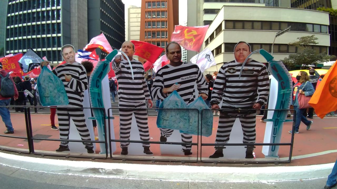 Homenageados de hoje na Avenida Paulista, em São Paulo