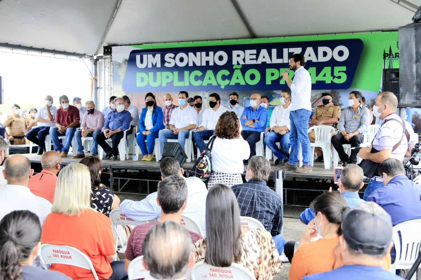 Assinada a ordem de serviço para duplicar a PR 445 entre Mauá da Serra e Lerroville