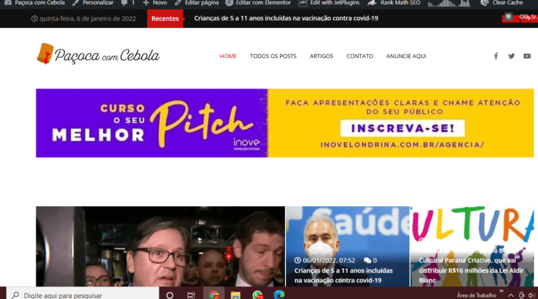 Sobre as novidades no novo layout do blog paçoca com cebola