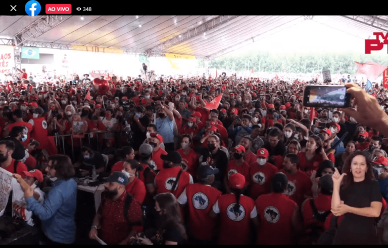 PT transmite ao vivo evento em Lerroville