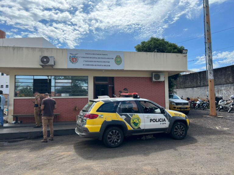 Tentativa de assalto agora de manhã no centro de Cambé