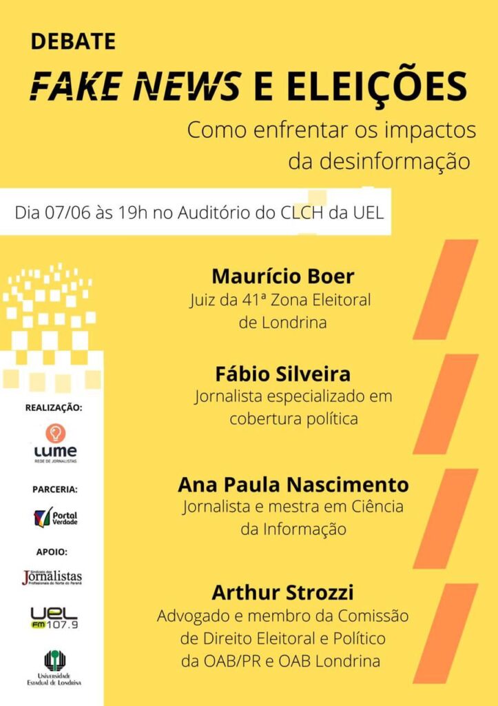 Rede Lume promove debate sobre fake news nas eleições