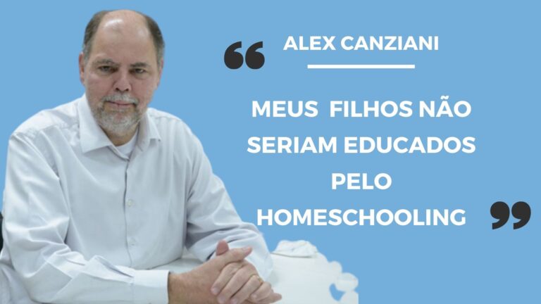 Canziani diz que as pessoas deveriam poder escolher, mas ele não educaria os filhos no Homeschooling