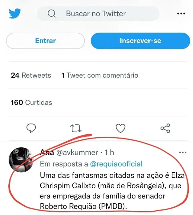 A invertida levada por Requião