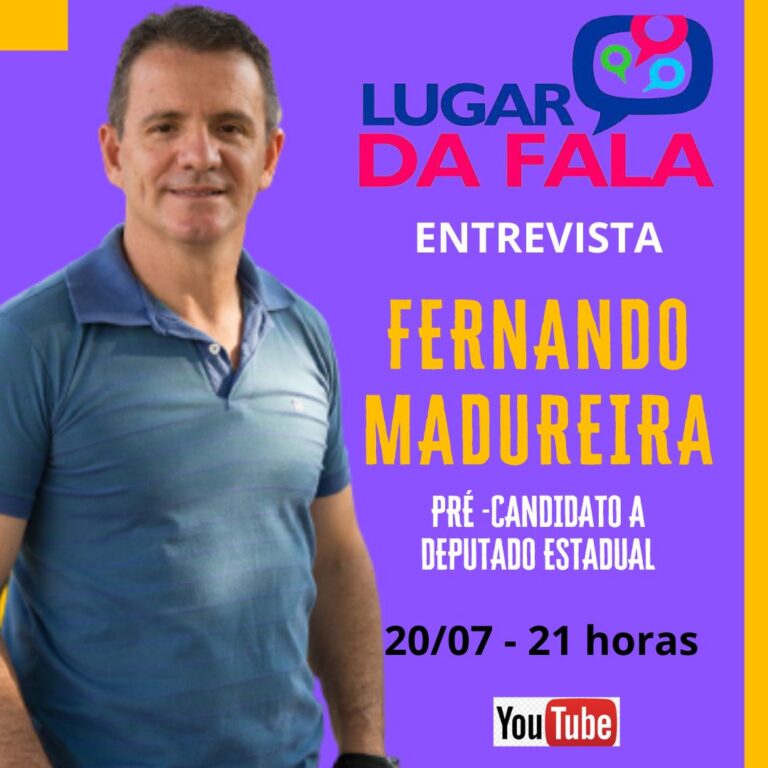 Não perca, amanhã, às 21 horas tem Lugar da Fala Entrevista com os pré-candidatos