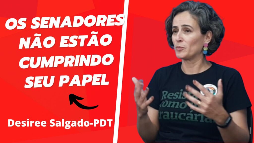 Candidata ao Senado, Desiree Salgado diz que atuais senadores não cumprem seu papel