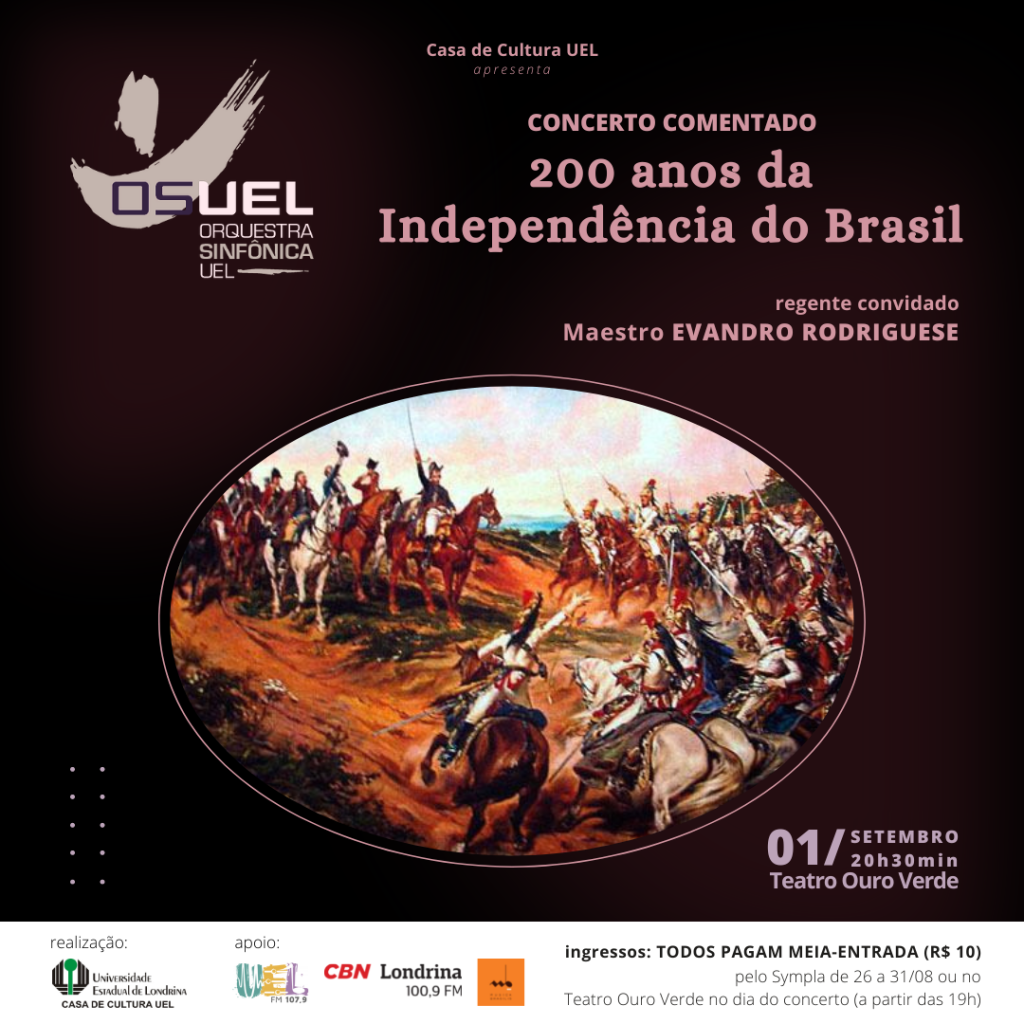 OSUEL faz concerto hoje e mostra o lado artístico de D. Pedro I