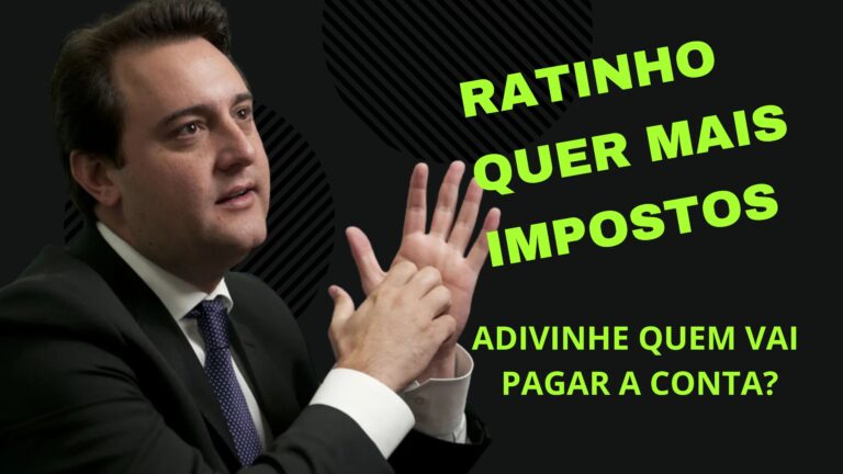 Renda média do brasileiro cai, mas Ratinho Jr mesmo assim quer mais impostos no Paraná