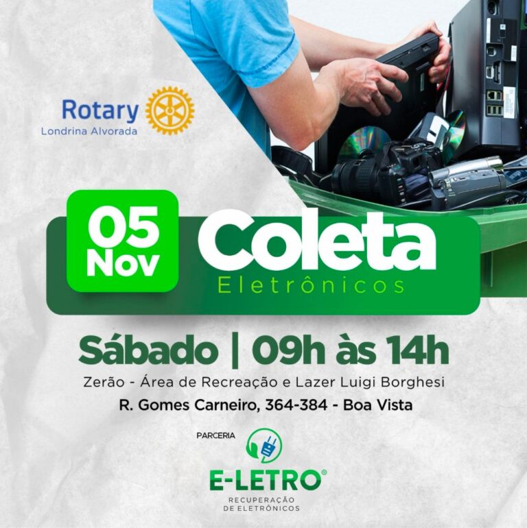 Coleta de lixo eletrônico em Londrina