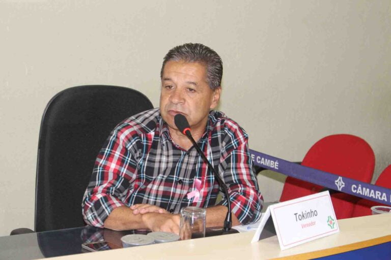 Vereador Tokinho vence disputa e será o novo presidente da Câmara de Cambé