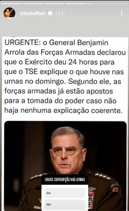 Vamos combinar. Eu não quero achar engraçado, mas os caras não deixam. Veja esse compartilhamento do lutador Vitor Belfort