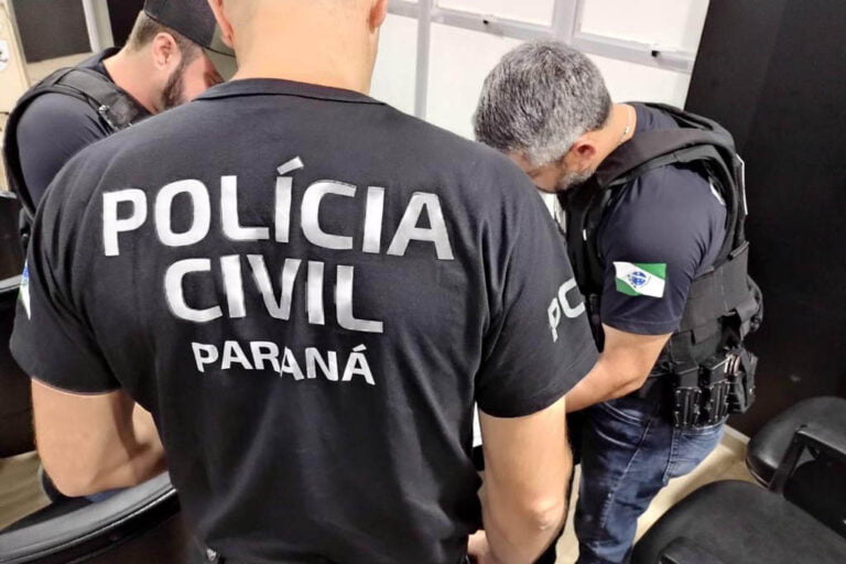 Policia Civil do Paraná em campo cumprindo mandados contra quadrilha de roubo de cargas