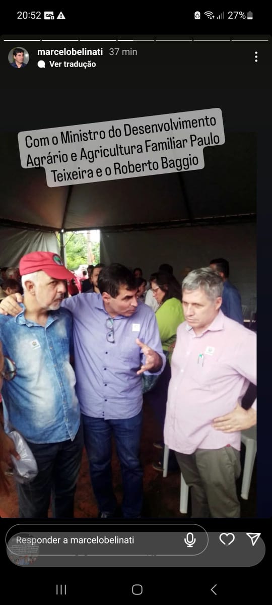 Belinati já está bem enturmado com o novo governo