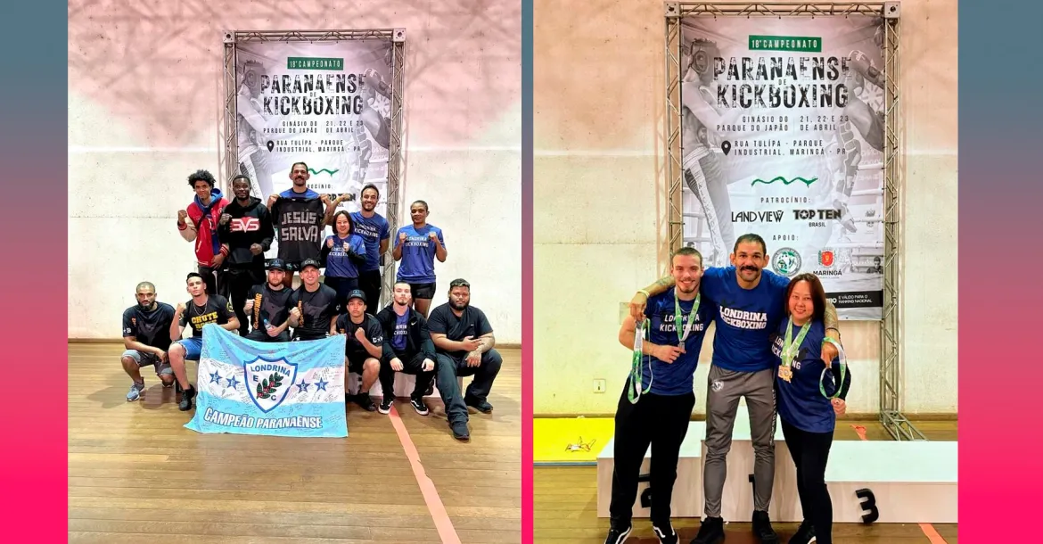 Equipes de Kickboxing de Londrina faturam diversas medalhas no Paranaense