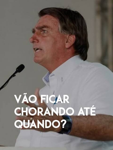Vai ficar chorando até quando?