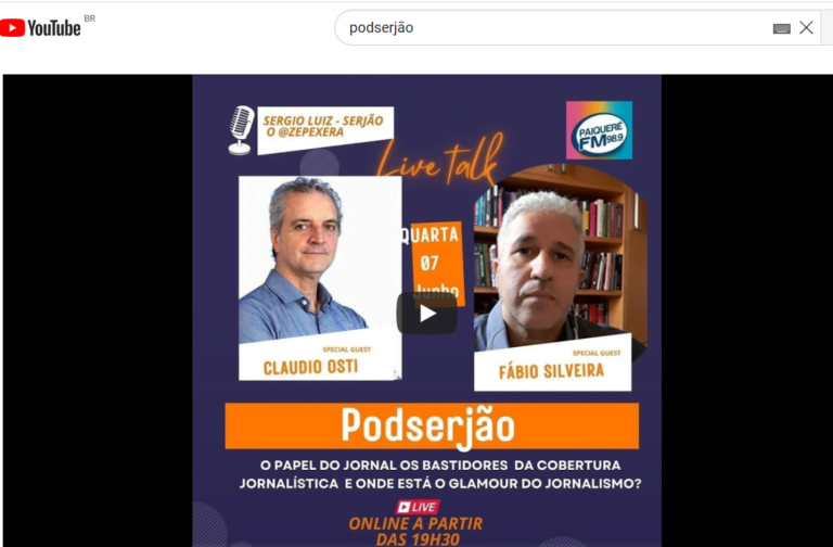 Por trás das manchetes. No PodSerjão, eu e o Fábio Silveira batemos um papo sobre os bastidores do jornalismo