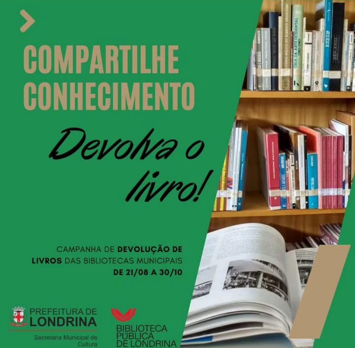 Lembra daquele livro que vc emprestou e não devolveu. Devolve aí. A biblioteca e os novos leitores precisam