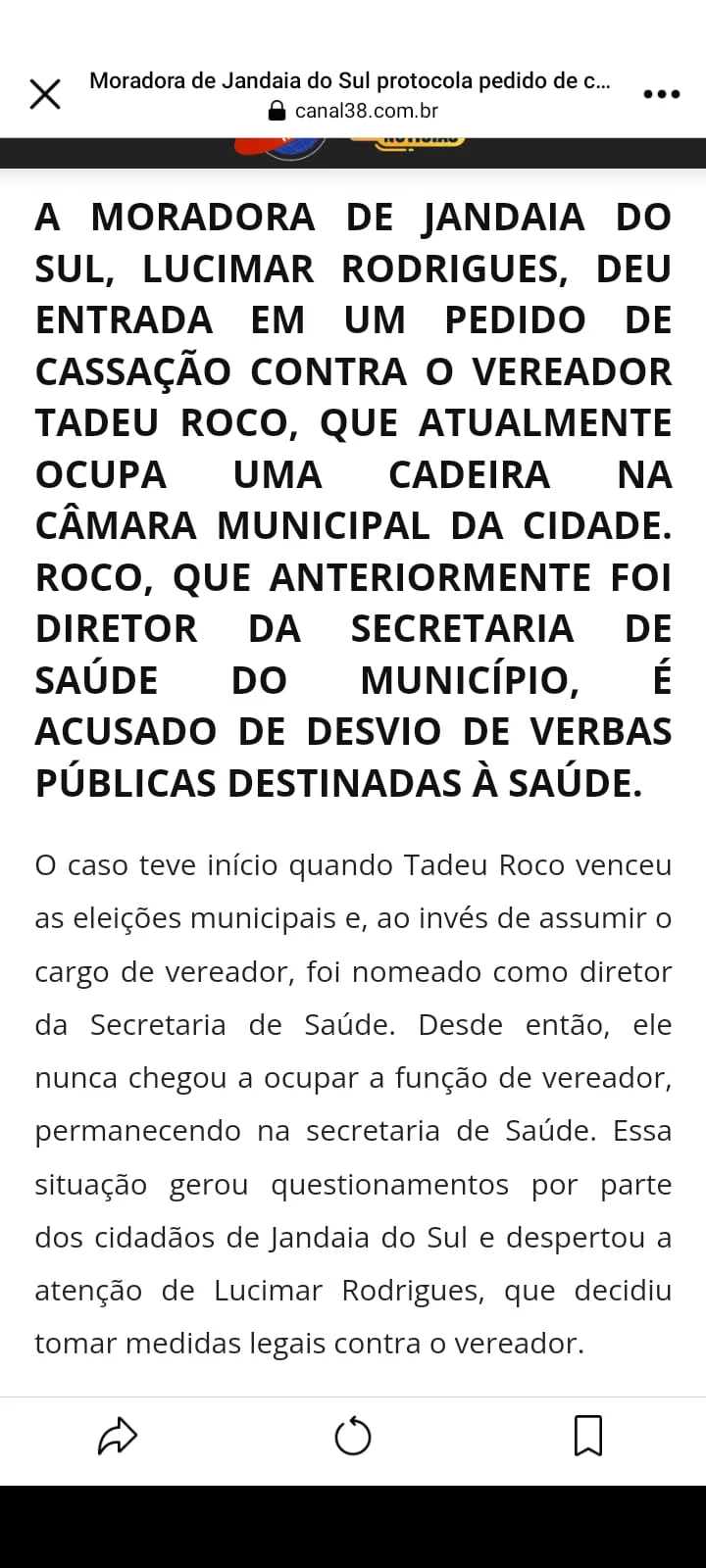 Bafão em Jandaia do Sul