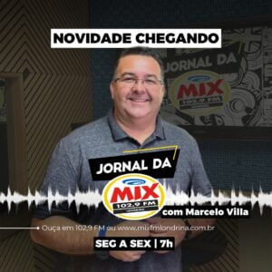 imagem destacada: Marcelo Villa apresentará o jornal da Rádio Mix
