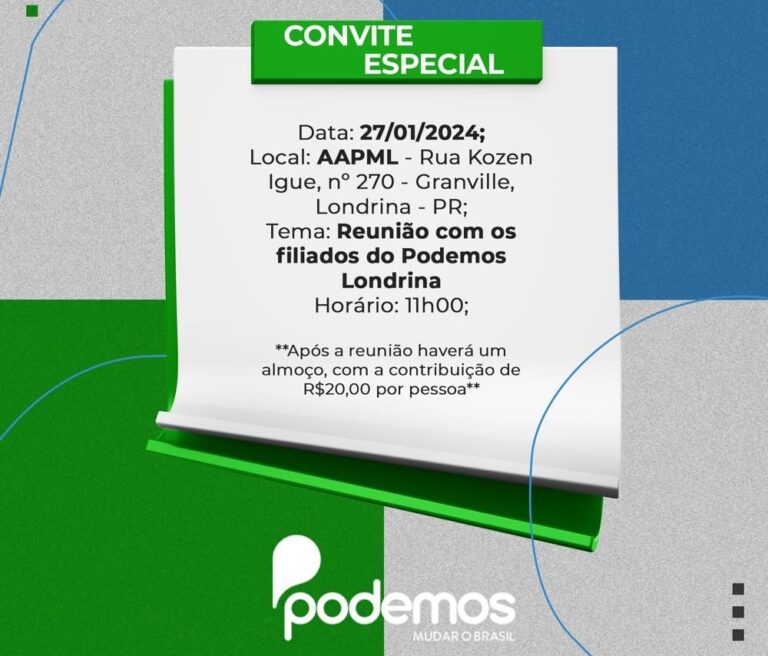 O Podemos está mobilizando sua galera em Londrina