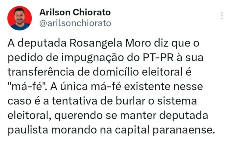 Questão de ponto de vista. Quem está usando de Má Fé?