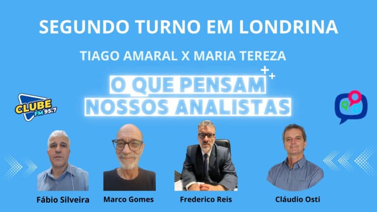 Em instantes, às 19 h, Eleições 2024. A análise sobre o segundo turno em Londrina