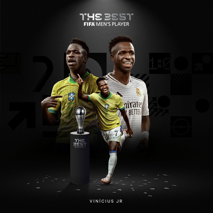 Vinicius Jr é eleito o melhor do mundo pela FIFA
