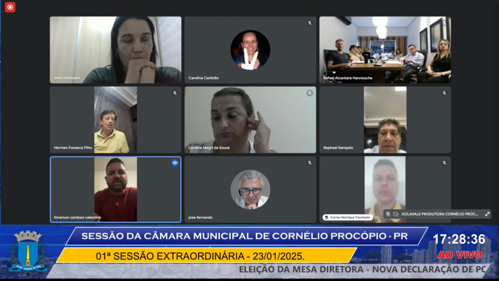 Apesar dos novos bate-bocas, Câmara de Cornélio elege nova diretoria
