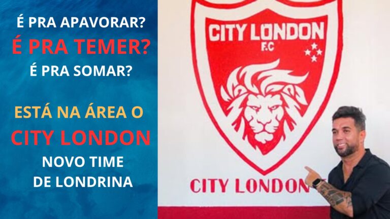 Novo time de Londrina, o City London, no futuro pretende rivalizar com o Tubarão