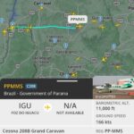 Depois do evento com os prefeitos, revoada de aeronaves no céu de Foz