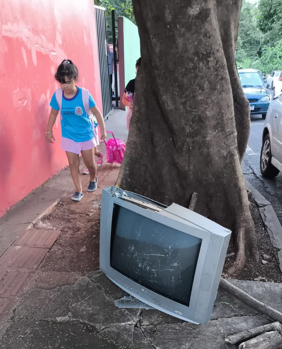 A TV analógica da prefeitura de Londrina