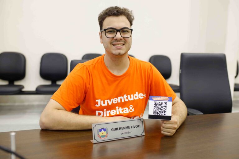 Vereador em Apucarana, Guilherme Livoti quer usar QR Code para reduzir burocracia na cidade