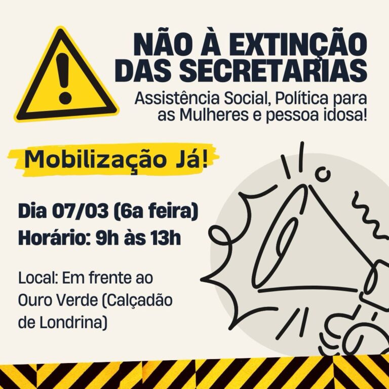 Grupos fazem manifestação contra fusão das secretarias da Mulher, Idoso e Assistência Social
