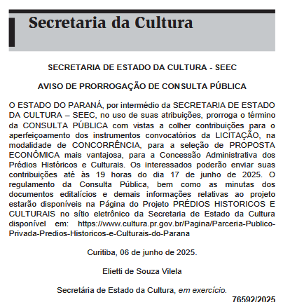Agora vai. É preciso participar e exigir os recursos para o setor turístico cultural de Londrina